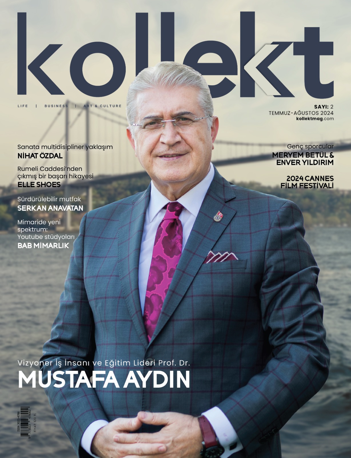 PROF. DR. MUSTAFA AYDIN FEATURED ON THE COVER OF KOLLEKTMAG MAGAZINE Öne Çıkan Görsel